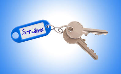 Key with blank label isolated