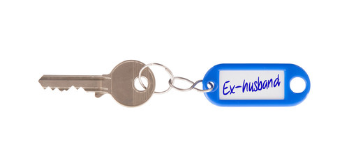 Key with blank label isolated