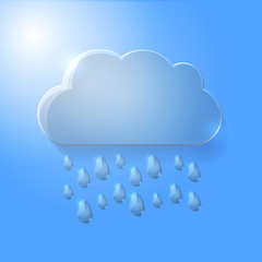 Illustration of glass cloud