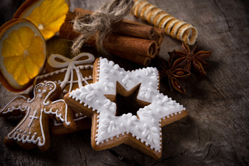 Fototapeta na wymiar Tradition christmas gingerbreads