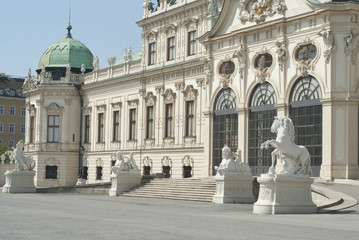 Fototapeta na wymiar Belvedre palace