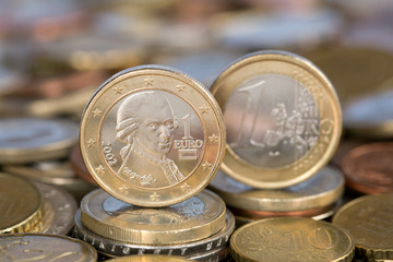 1 Euro Österreich Austria Mozart