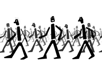 persone che camminano