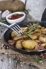 Portion of roasted Potatoes