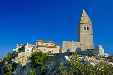 Fototapeta na wymiar Stone town of Lubenice in Croatia