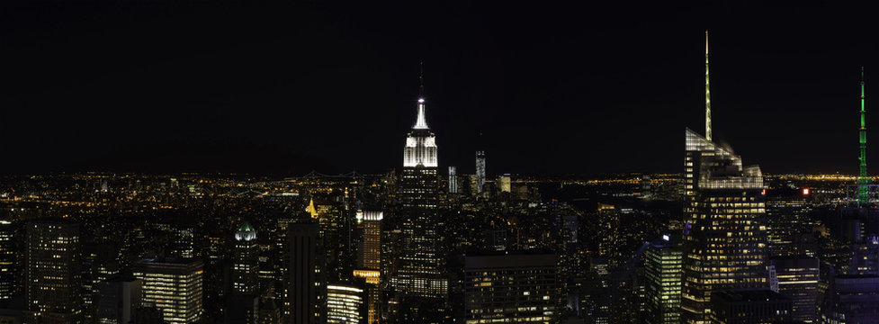 Fototapeta New York skyline at night