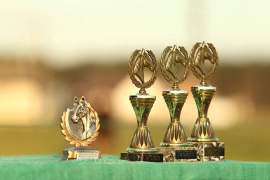 Puchary i nagrody dla zawodnik&oacute;w.