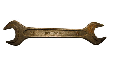 Old rusty wrench