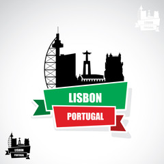 Lisbon ribbon banner