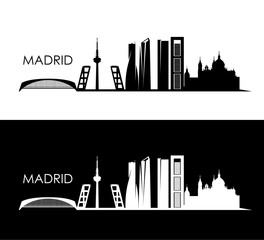 Naklejka premium Panoramę Madrytu