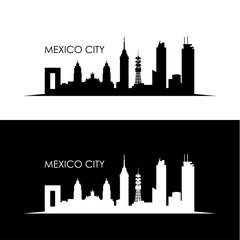 Naklejka premium Mexico City skyline