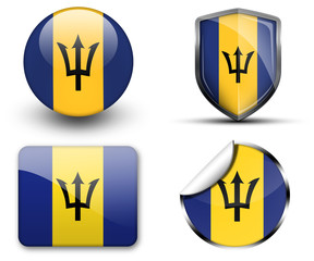 Barbados flag icons