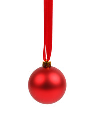 Red christmas ball