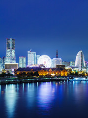 Yokohama skyline at night