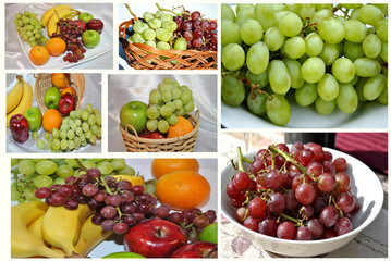 Collage of Grapes