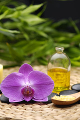 spa and aroma therapy setting