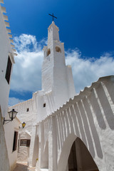 Binibequer Vell in Menorca Binibeca white village Sant Lluis © lunamarina
