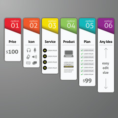 Abstract design element template. Vector illustration. can be us