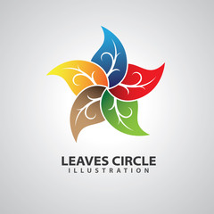 Leaf Cyrcle Illustration