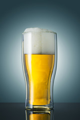 Glass of cold beer