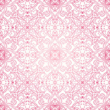 seamless retro pink pattern © melazerg