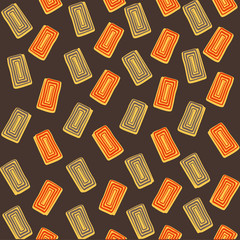 creative rectangle swirl design pattern vector