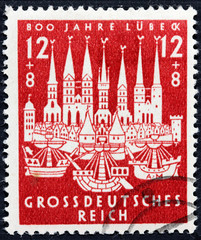 Lubeck 1943 Stamp