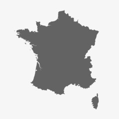 Detailed map of france