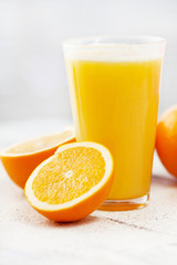 Fresh orange juice and orange fruit composition 