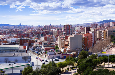 Naklejka premium view of mediterranean city
