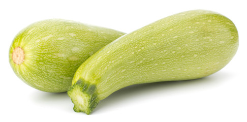 Fresh vegetable marrow isolated on white background