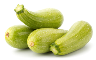 Fresh vegetable marrow isolated on white background