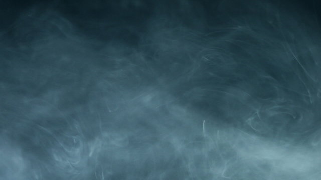Reel smoke on black background
