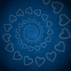 3d graphic of a vintage heart label  on vintage background