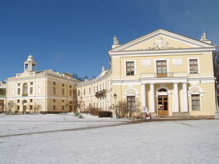 Fototapeta na wymiar Pavlovsk. Wing of the Big palace