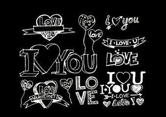 Fototapeta premium I Love You Valentine's Day