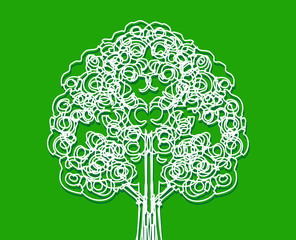 Abstract tree in Vector illustration
