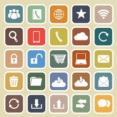 Communication flat icon on light background