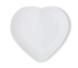 plate in shape of heart