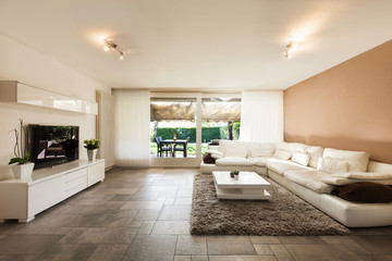 Interior, beautiful apartment, luxurious living room