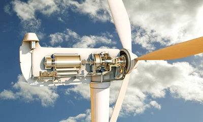 Fotobehang wind turbine © aleciccotelli