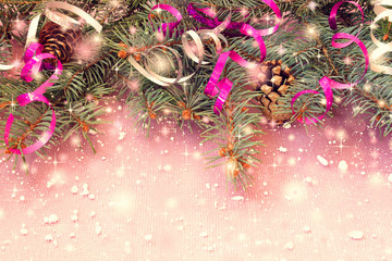 pink christmas background - 58202462