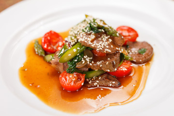 meat with vegetables