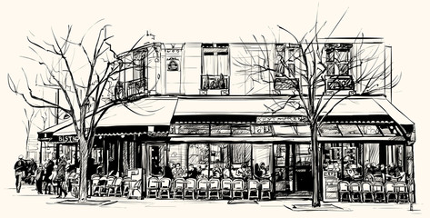 vieux café à Paris