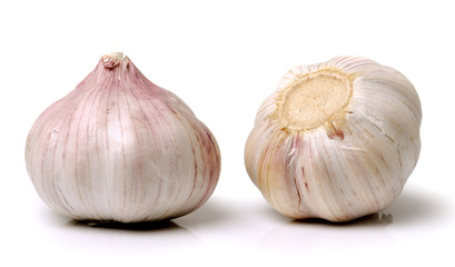 Garlic isolated on white background
