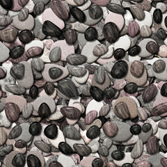 Runde Kieselsteine - Textur
