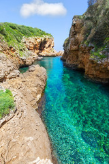 sAlgar beach Cala Rafalet in Menorca at Balearic Islands