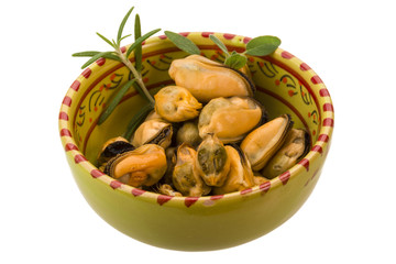 Marinated mussels