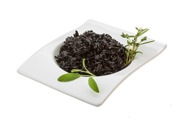 Black boiled rice