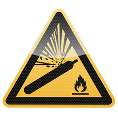 Warnung vor Gasflaschen